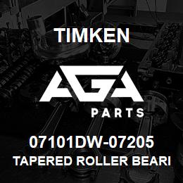 07101DW-07205 Timken TAPERED ROLLER BEARINGS - TDI (TAPERED DOUBLE INNER) IMPERIAL | AGA Parts