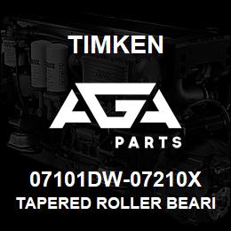 07101DW-07210X Timken TAPERED ROLLER BEARINGS - TDI (TAPERED DOUBLE INNER) IMPERIAL | AGA Parts