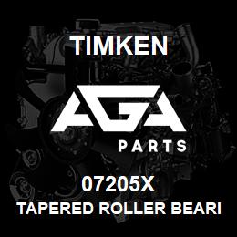 07205X Timken TAPERED ROLLER BEARINGS - SINGLE CUPS - IMPERIAL | AGA Parts