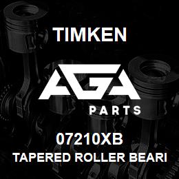 07210XB Timken TAPERED ROLLER BEARINGS - SINGLE FLANGED CUPS - IMPERIAL | AGA Parts