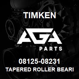 08125-08231 Timken TAPERED ROLLER BEARINGS - TS (TAPERED SINGLE) IMPERIAL | AGA Parts