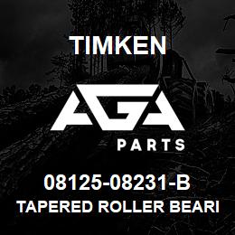 08125-08231-B Timken TAPERED ROLLER BEARINGS - TSF (TAPERED SINGLE WITH FLANGE) IMPERIAL | AGA Parts