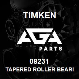 08231 Timken TAPERED ROLLER BEARINGS - SINGLE CUPS - IMPERIAL | AGA Parts