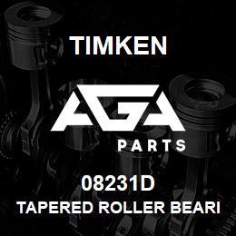 08231D Timken TAPERED ROLLER BEARINGS - DOUBLE TAPERED CUP - IMPERIAL | AGA Parts