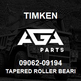 09062-09194 Timken TAPERED ROLLER BEARINGS - TS (TAPERED SINGLE) IMPERIAL | AGA Parts