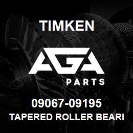 09067-09195 Timken TAPERED ROLLER BEARINGS - TS (TAPERED SINGLE) IMPERIAL | AGA Parts