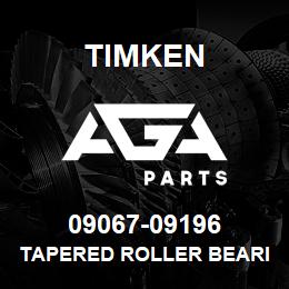 09067-09196 Timken TAPERED ROLLER BEARINGS - TS (TAPERED SINGLE) IMPERIAL | AGA Parts