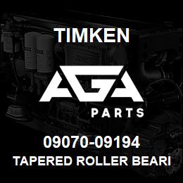 09070-09194 Timken TAPERED ROLLER BEARINGS - TS (TAPERED SINGLE) IMPERIAL | AGA Parts