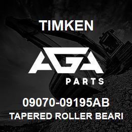 09070-09195AB Timken TAPERED ROLLER BEARINGS - TSF (TAPERED SINGLE WITH FLANGE) IMPERIAL | AGA Parts