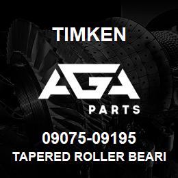 09075-09195 Timken TAPERED ROLLER BEARINGS - TS (TAPERED SINGLE) IMPERIAL | AGA Parts