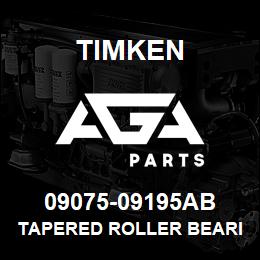 09075-09195AB Timken TAPERED ROLLER BEARINGS - TSF (TAPERED SINGLE WITH FLANGE) IMPERIAL | AGA Parts