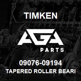 09076-09194 Timken TAPERED ROLLER BEARINGS - TS (TAPERED SINGLE) IMPERIAL | AGA Parts