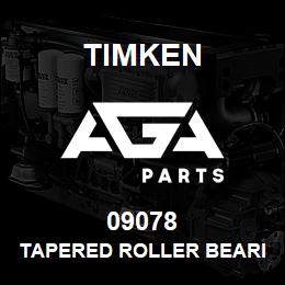 09078 Timken TAPERED ROLLER BEARINGS - SINGLE CONES - IMPERIAL | AGA Parts