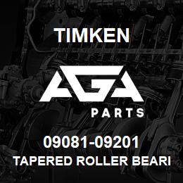 09081-09201 Timken TAPERED ROLLER BEARINGS - TS (TAPERED SINGLE) IMPERIAL | AGA Parts