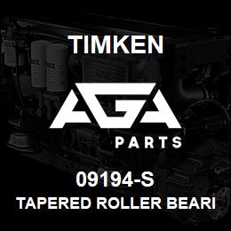 09194-S Timken TAPERED ROLLER BEARINGS - SINGLE CUPS - IMPERIAL | AGA Parts