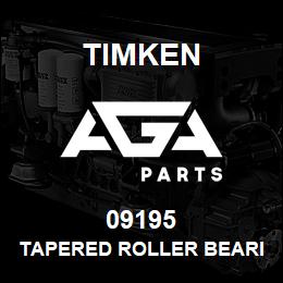 09195 Timken TAPERED ROLLER BEARINGS - SINGLE CUPS - IMPERIAL | AGA Parts