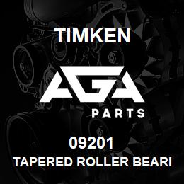 09201 Timken TAPERED ROLLER BEARINGS - SINGLE CUPS - IMPERIAL | AGA Parts