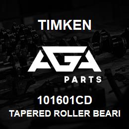 101601CD Timken TAPERED ROLLER BEARINGS - DOUBLE TAPERED CUP - IMPERIAL | AGA Parts