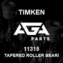 11315 Timken TAPERED ROLLER BEARINGS - SINGLE CUPS - IMPERIAL | AGA Parts