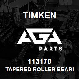 113170 Timken TAPERED ROLLER BEARINGS - SINGLE CUPS - IMPERIAL | AGA Parts