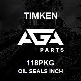 118PKG Timken OIL SEALS INCH | AGA Parts