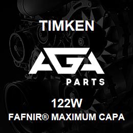 122W Timken FAFNIR® MAXIMUM CAPACITY BALL BEARINGS (200W, 300W) | AGA Parts