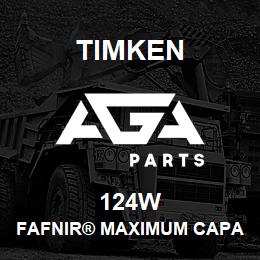 124W Timken FAFNIR® MAXIMUM CAPACITY BALL BEARINGS (200W, 300W) | AGA Parts