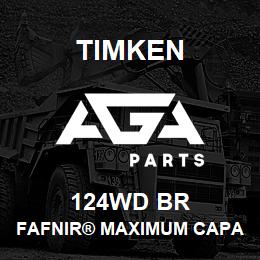 124WD BR Timken FAFNIR® MAXIMUM CAPACITY BALL BEARINGS (200W, 300W) | AGA Parts