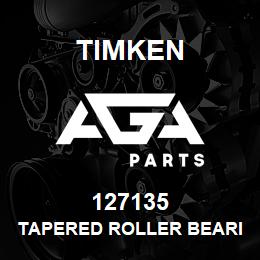 127135 Timken TAPERED ROLLER BEARINGS - SINGLE CUPS - IMPERIAL | AGA Parts