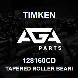 128160CD Timken TAPERED ROLLER BEARINGS - DOUBLE TAPERED CUP - IMPERIAL | AGA Parts