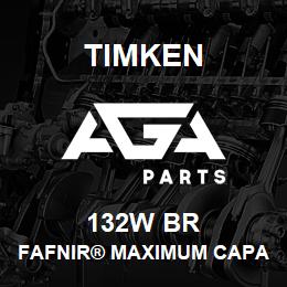 132W BR Timken FAFNIR® MAXIMUM CAPACITY BALL BEARINGS (200W, 300W) | AGA Parts