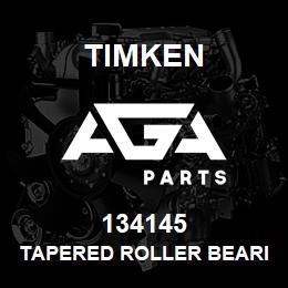 134145 Timken TAPERED ROLLER BEARINGS - SINGLE CUPS - IMPERIAL | AGA Parts