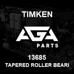 13685 Timken TAPERED ROLLER BEARINGS - SINGLE CONES - IMPERIAL | AGA Parts