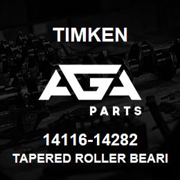 14116-14282 Timken TAPERED ROLLER BEARINGS - TS (TAPERED SINGLE) IMPERIAL | AGA Parts