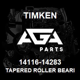 14116-14283 Timken TAPERED ROLLER BEARINGS - TS (TAPERED SINGLE) IMPERIAL | AGA Parts