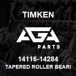 14116-14284 Timken TAPERED ROLLER BEARINGS - TS (TAPERED SINGLE) IMPERIAL | AGA Parts