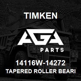 14116W-14272 Timken TAPERED ROLLER BEARINGS - TS (TAPERED SINGLE) IMPERIAL | AGA Parts