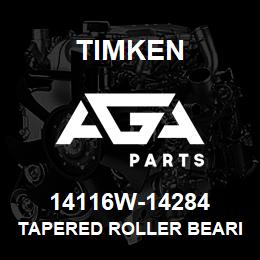 14116W-14284 Timken TAPERED ROLLER BEARINGS - TS (TAPERED SINGLE) IMPERIAL | AGA Parts