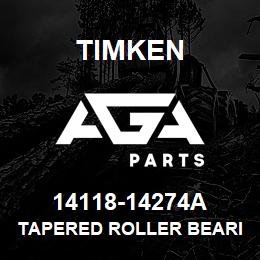 14118-14274A Timken TAPERED ROLLER BEARINGS - TS (TAPERED SINGLE) IMPERIAL | AGA Parts