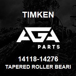 14118-14276 Timken TAPERED ROLLER BEARINGS - TS (TAPERED SINGLE) IMPERIAL | AGA Parts