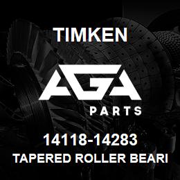 14118-14283 Timken TAPERED ROLLER BEARINGS - TS (TAPERED SINGLE) IMPERIAL | AGA Parts