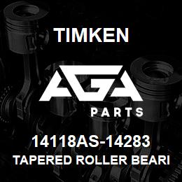 14118AS-14283 Timken TAPERED ROLLER BEARINGS - TS (TAPERED SINGLE) IMPERIAL | AGA Parts