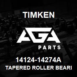 14124-14274A Timken TAPERED ROLLER BEARINGS - TS (TAPERED SINGLE) IMPERIAL | AGA Parts