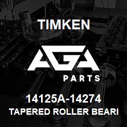 14125A-14274 Timken TAPERED ROLLER BEARINGS - TS (TAPERED SINGLE) IMPERIAL | AGA Parts