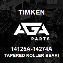 14125A-14274A Timken TAPERED ROLLER BEARINGS - TS (TAPERED SINGLE) IMPERIAL | AGA Parts