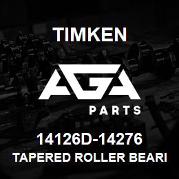 14126D-14276 Timken TAPERED ROLLER BEARINGS - TDI (TAPERED DOUBLE INNER) IMPERIAL | AGA Parts