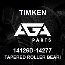 14126D-14277 Timken TAPERED ROLLER BEARINGS - TDI (TAPERED DOUBLE INNER) IMPERIAL | AGA Parts