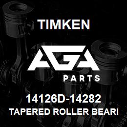 14126D-14282 Timken TAPERED ROLLER BEARINGS - TDI (TAPERED DOUBLE INNER) IMPERIAL | AGA Parts