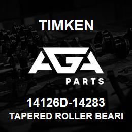 14126D-14283 Timken TAPERED ROLLER BEARINGS - TDI (TAPERED DOUBLE INNER) IMPERIAL | AGA Parts