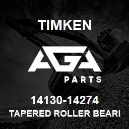 14130-14274 Timken TAPERED ROLLER BEARINGS - TS (TAPERED SINGLE) IMPERIAL | AGA Parts